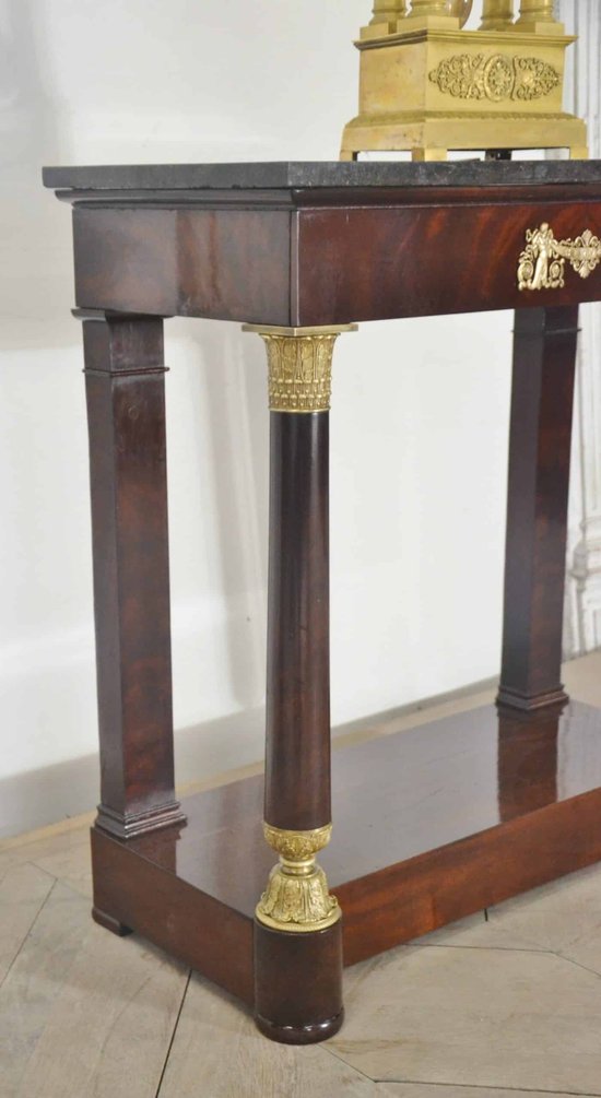 Mahogany restoration console XIXth century