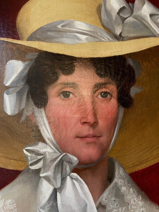 Summer Portrait : Woman With Hat, 19th Century