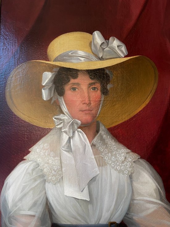 Summer Portrait : Woman With Hat, 19th Century