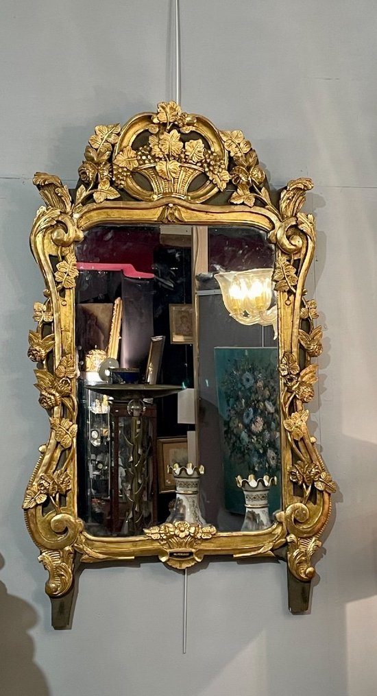 Mirror In Golden Wood, 19th Century