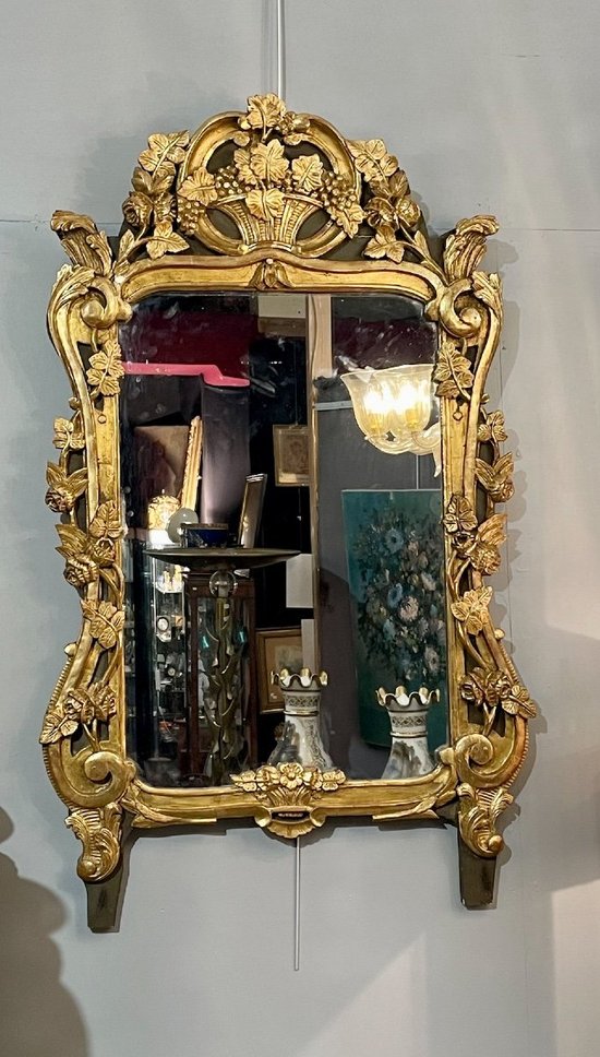 Mirror In Golden Wood, 19th Century