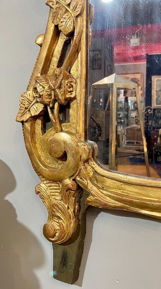 Mirror In Golden Wood, 19th Century