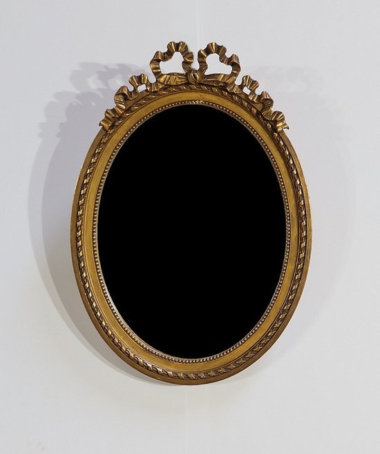 Oval mirror Louis XVI - Early XXth century