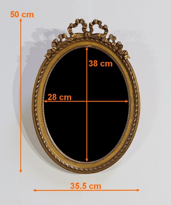 Oval mirror Louis XVI - Early XXth century