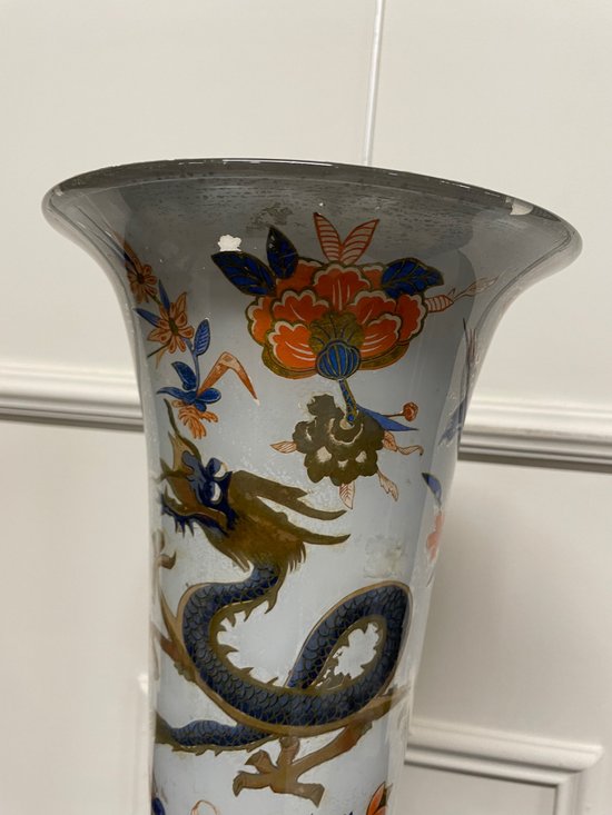 Arte Povera - Grand Vase En Verre Soufflé Epoque 18ème