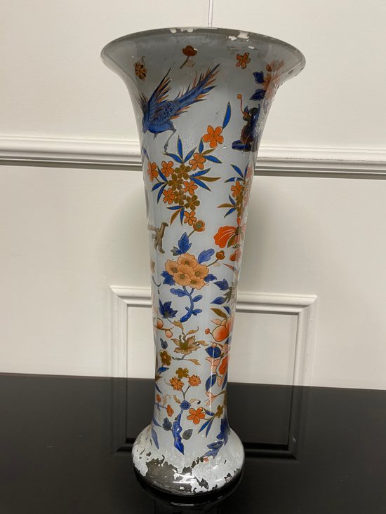 Arte Povera - Grand Vase En Verre Soufflé Epoque 18ème