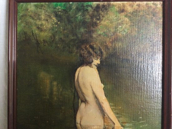 Nude with the bath signed L. DUMAS