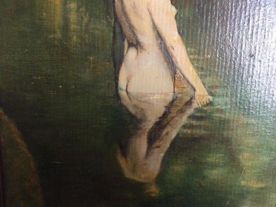 Nude with the bath signed L. DUMAS