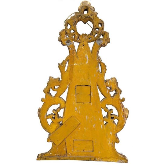 Reliquary, Or Element Of Golden Wood Paneling, Eighteenth Century