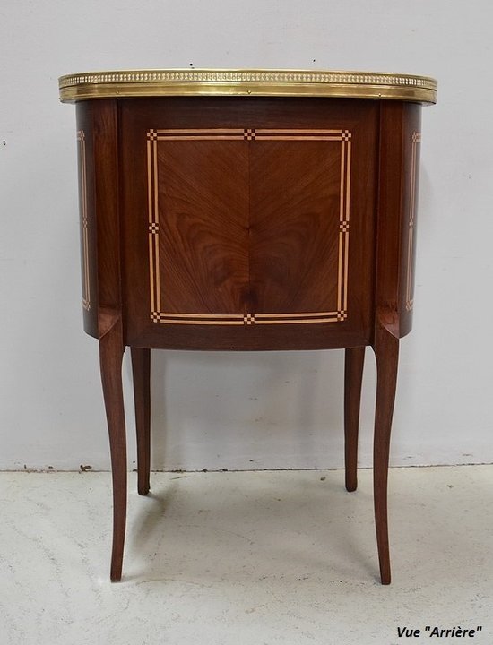 Small Mahogany Chest of Drawers, Transition Louis XV / Louis XVI style - Late 19th century