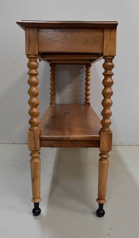 High Trolley in Solid Blond Walnut, Louis Philippe Period - Mid-19th Century