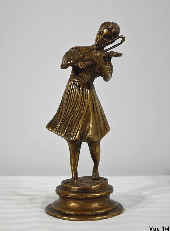 Bronze "Der Geiger" - Ende des 19. Jahrhunderts