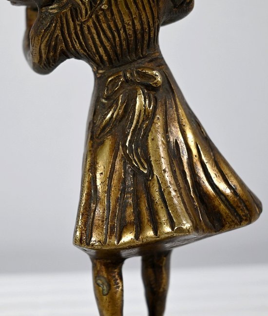 Bronze "Der Geiger" - Ende des 19. Jahrhunderts