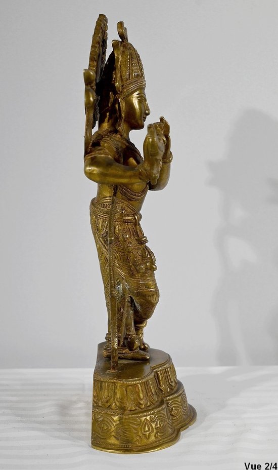 Bronzo "Krishna" - Fine del XIX secolo