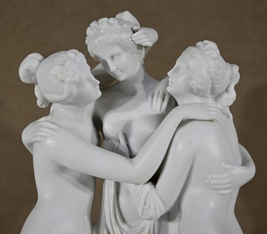 Group in Biscuit "The Three Nymphs" - Early 20th Century