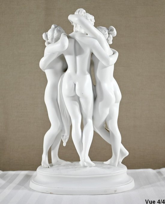 Group in Biscuit "The Three Nymphs" - Early 20th Century