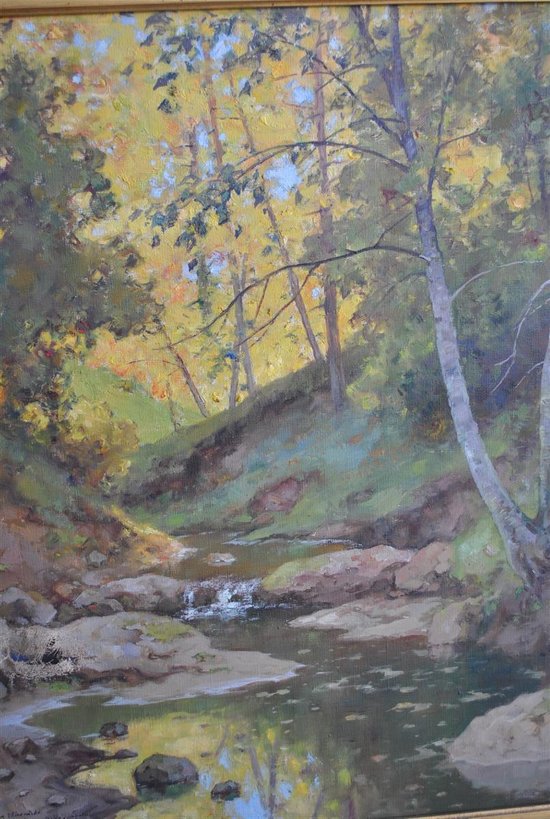 Paire de Paysages l'Ariège Par Albert Régagnon (1874-1961)