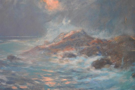 Pair Of Seaside Pastels By Arsene Chabanian (1864-1949)