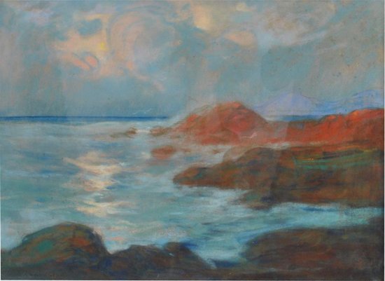 Pair Of Seaside Pastels By Arsene Chabanian (1864-1949)