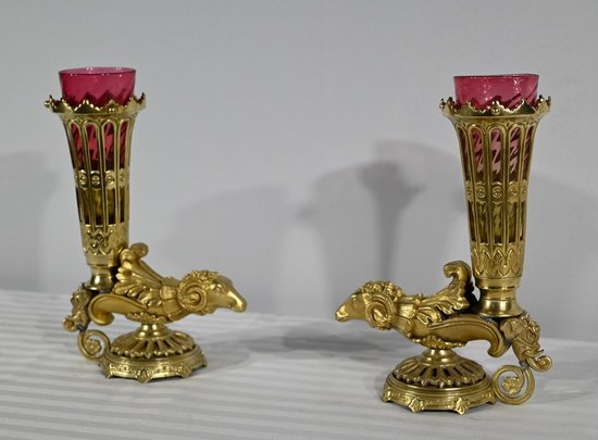 Pair of Bronze Rython Vases – 1st part of the 19th century