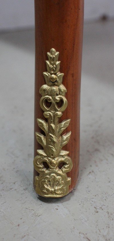 Small Louis XV style chest of drawers, called "Perruquière", in cherry wood - Early XXth century