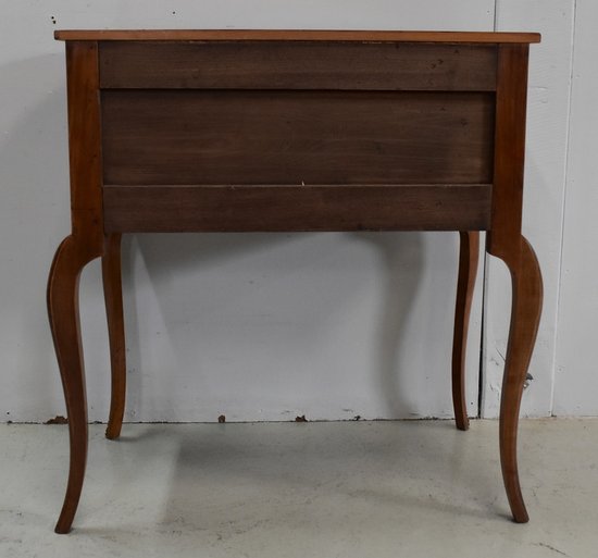 Small Louis XV style chest of drawers, called "Perruquière", in cherry wood - Early XXth century