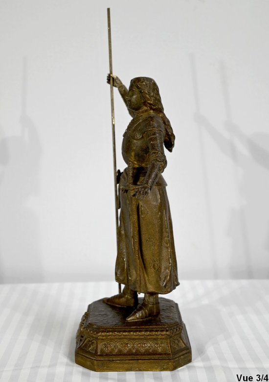 Régule de Jeanne d’Arc Victorieuse, signé A. Foulon – Fin XIXe