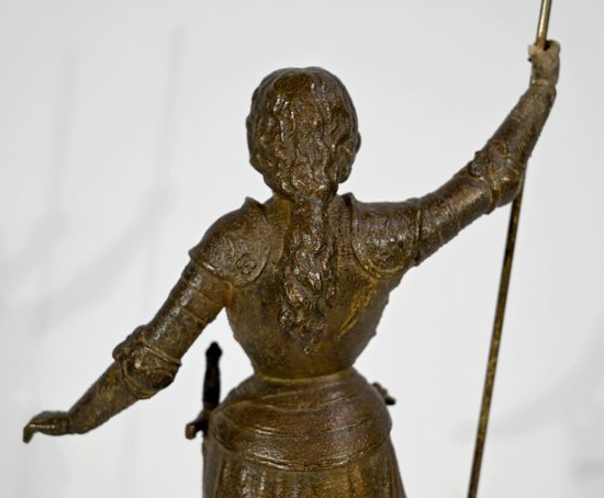 Régule de Jeanne d’Arc Victorieuse, signé A. Foulon – Fin XIXe