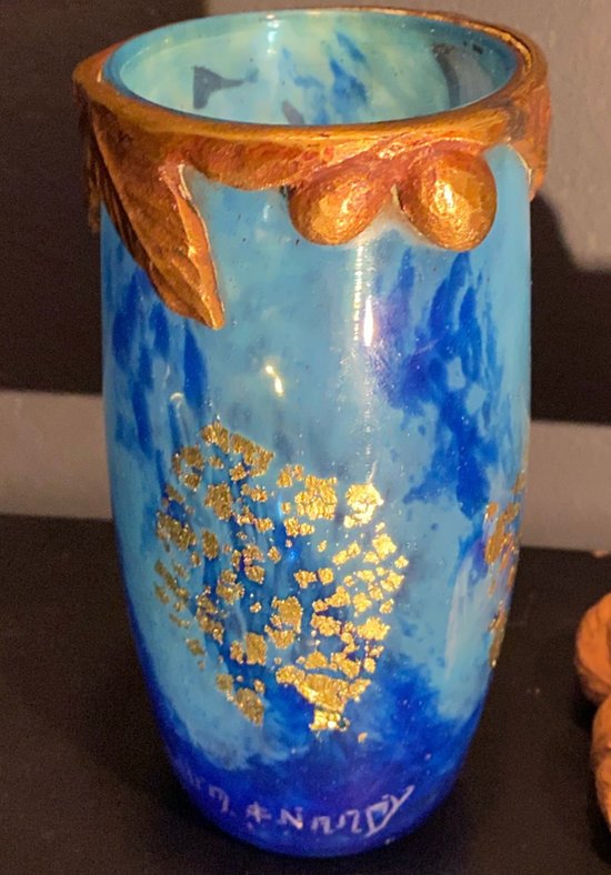 Daum vase with cicada, Nancy school art nouveau vase