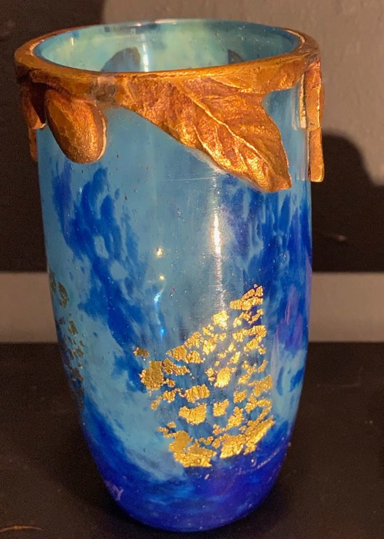 Daum vase with cicada, Nancy school art nouveau vase