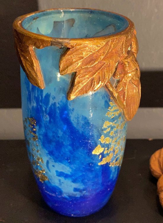 Daum vase with cicada, Nancy school art nouveau vase