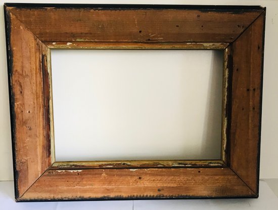 Nineteenth century mahogany lacquered wooden ogee frame