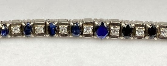 SAPPHIRES STERLING SILVER BRACELET