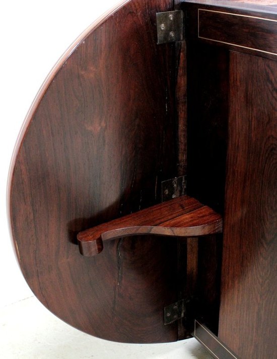 Small Rio Rosewood Shutter Table, Napoleon III Period – Mid-19th Century