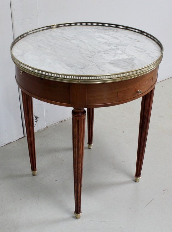 Mahogany Bouillotte table, Louis XVI style - Early 20th century