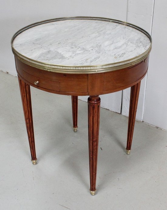 Mahogany Bouillotte table, Louis XVI style - Early 20th century