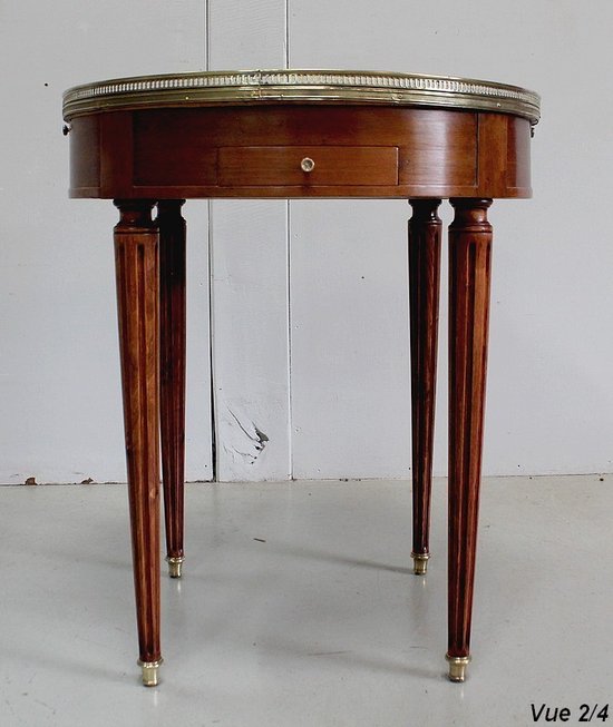 Mahogany Bouillotte table, Louis XVI style - Early 20th century