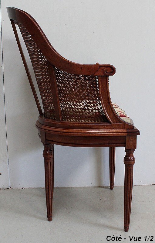 Suite of Mahogany Armchairs, Louis XVI Style - Early 20th Century