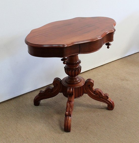 Small Mahogany Violin Pedestal Table - 2nd half of the 19th century