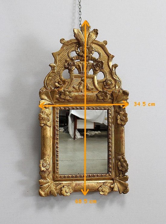 Petit Miroir en Bois Doré, style Régence – Fin XIXe