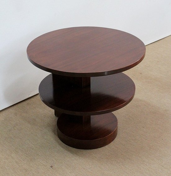 Solid Mahogany Coffee Table, Art Deco – 1930s