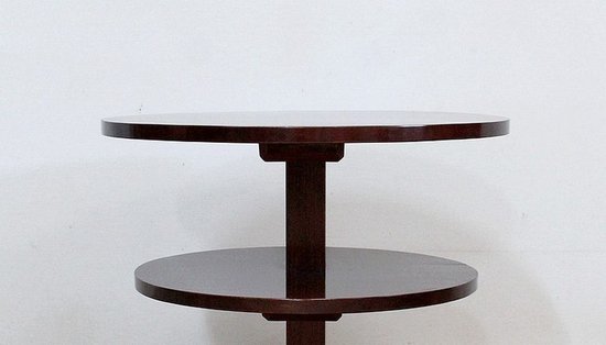 Solid Mahogany Coffee Table, Art Deco – 1930s