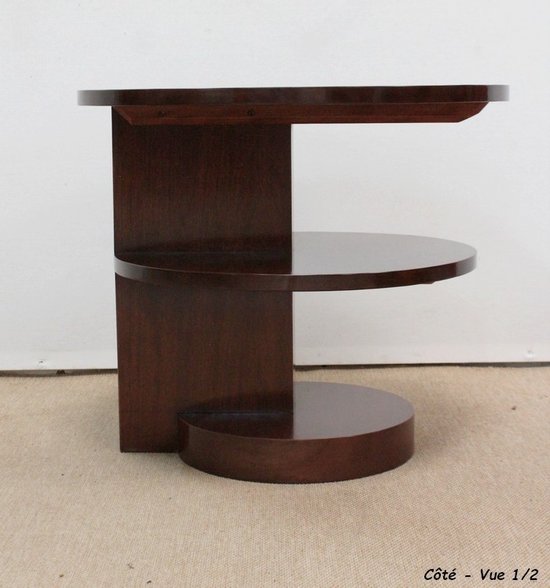 Solid Mahogany Coffee Table, Art Deco – 1930s