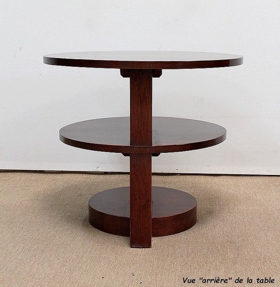 Solid Mahogany Coffee Table, Art Deco – 1930s