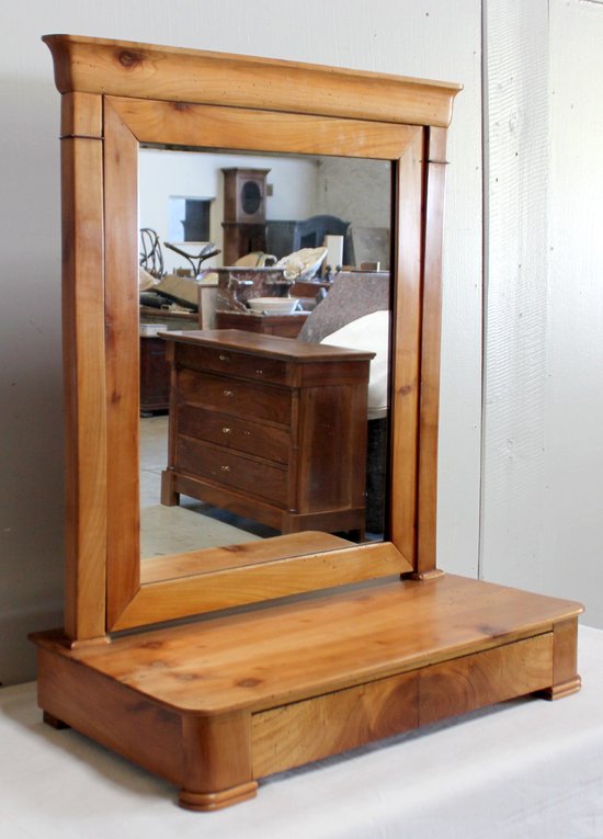 Commode Psyche in Solid Cherry, Restoration Period - 1st Half of the 19th Century