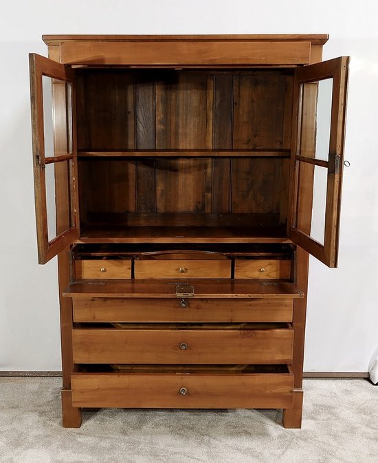 Property Showcase Chest of Drawers in Solid Cherry, Empire Period - Early 19th Century