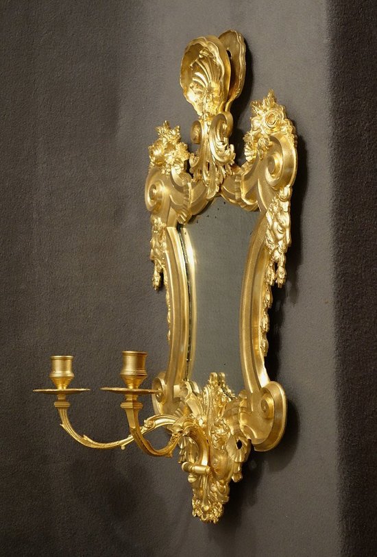 Pair Of Large Louis XIV Sconces, XIXth