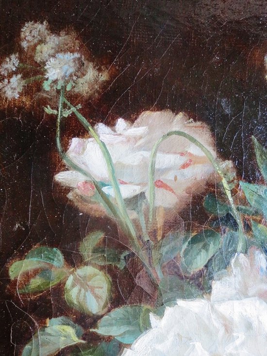 Bouquet firmato C. Gontier, XIX secolo.