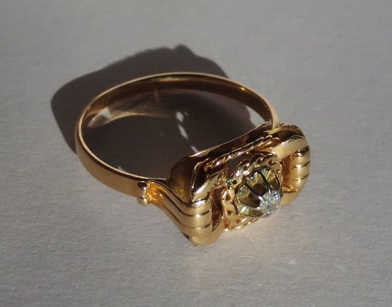 Gold And Diamond Ring.