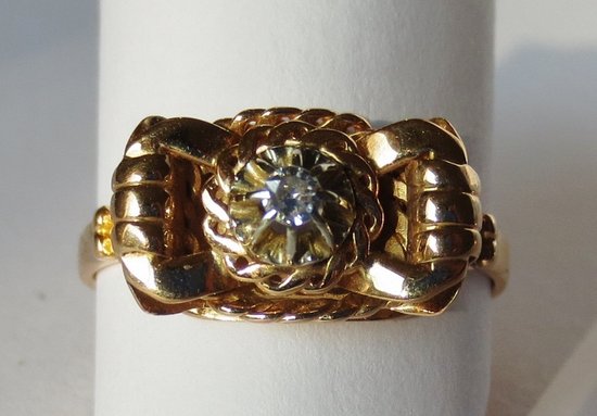 Gold And Diamond Ring.